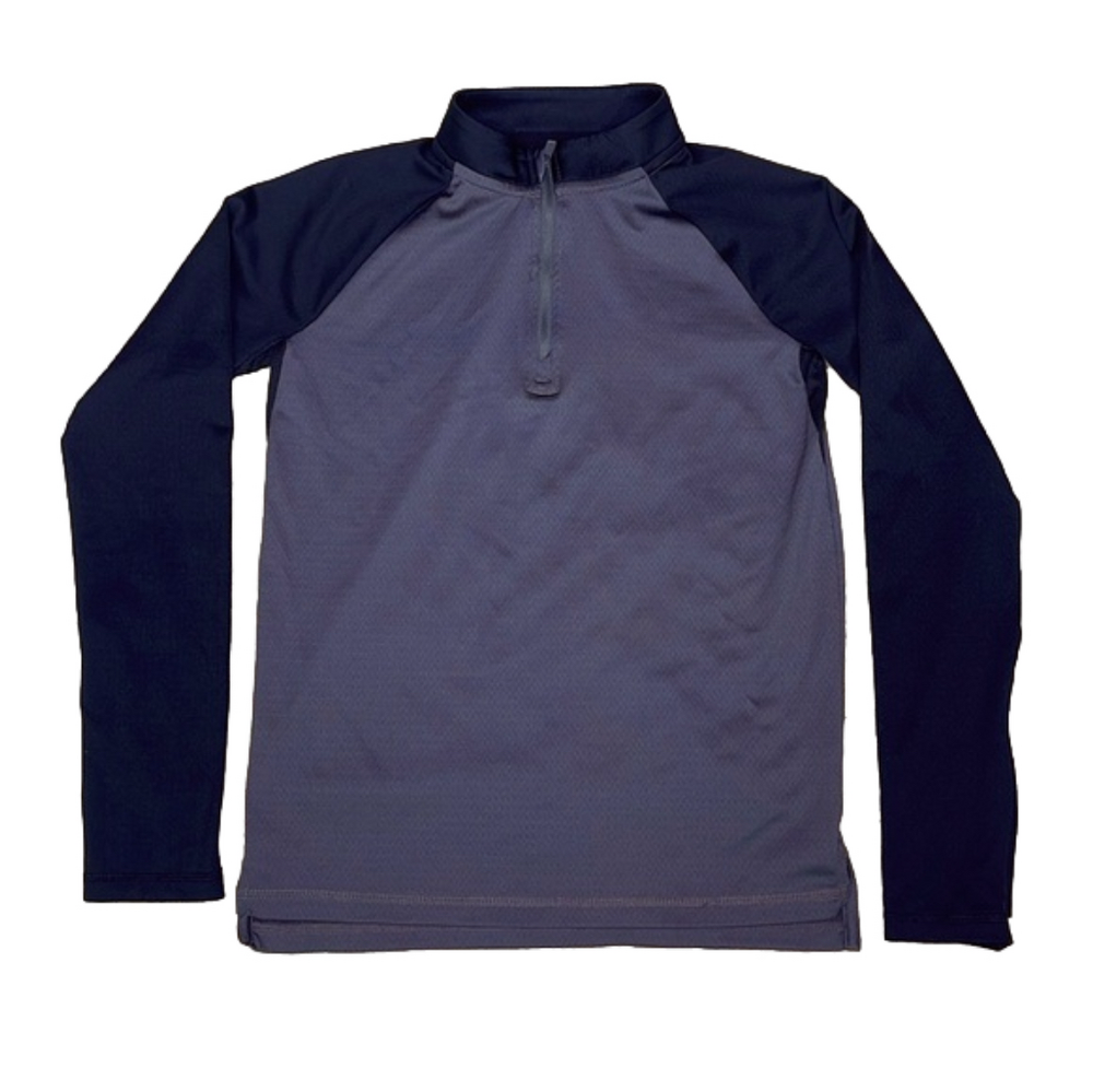 🟢 All In Motion Boys Soft Stretch 1/4 Zip Layered Sweatshirt Medium